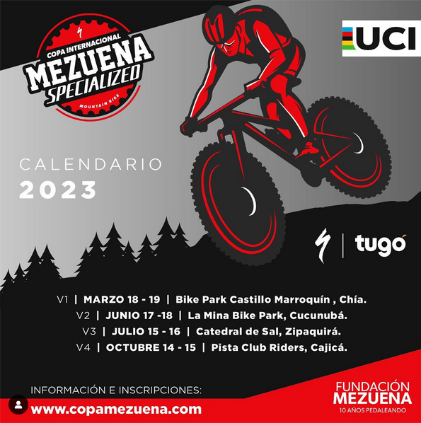 Calendario Copa Mezuena UCI 2023