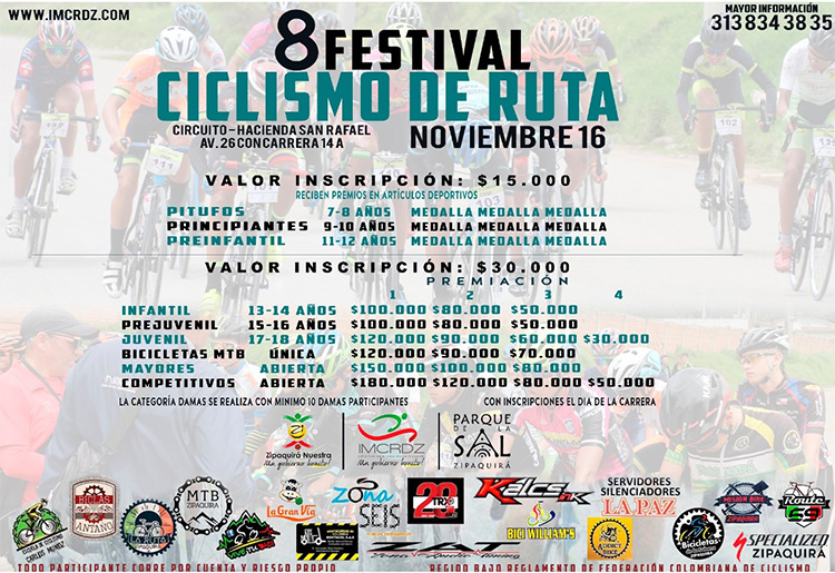 8° Festival Ciclismo de Ruta - Zipaquirá