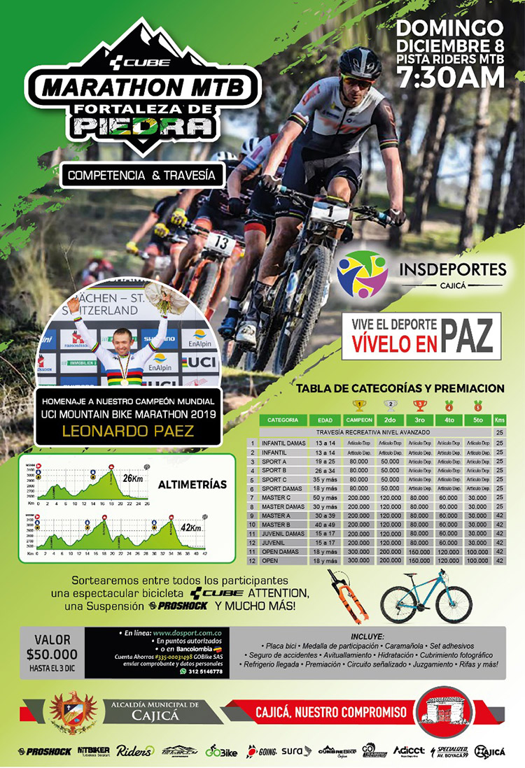 Gran Marathon MTB Fortaleza de Piedra - Cajicá