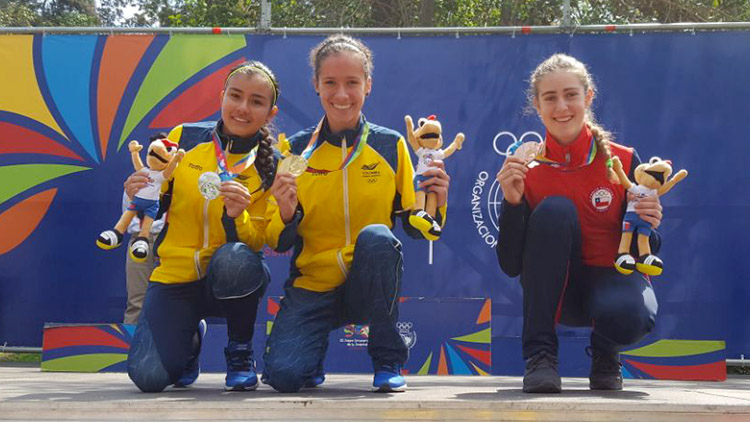 Dos medallas de oro  y una de plata en el XCO de los juegos Juveniles Suramericanos de Chile