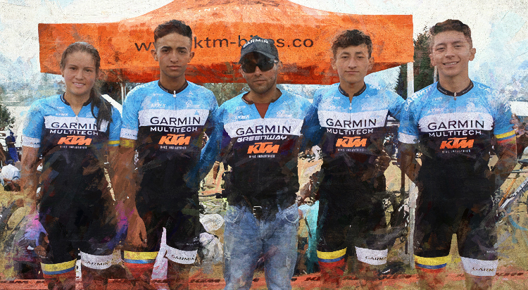 Presentación del Team Garmin - Multitech - KTM de Bogotá