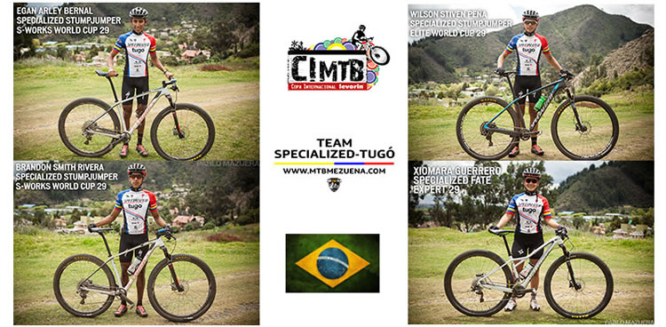 El Team Specialized-Tugó representará a Colombia en Brasil.‏