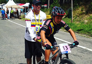 Colombia abrió su participación en el Mundial de MTB Andorra 2015